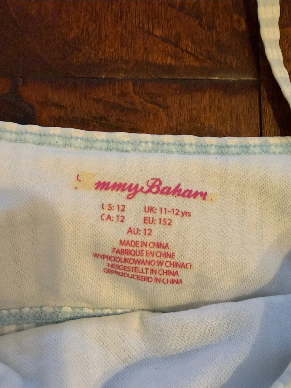 Tommy Bahama Blue & Yellow Floral Ruffle Bikini Set